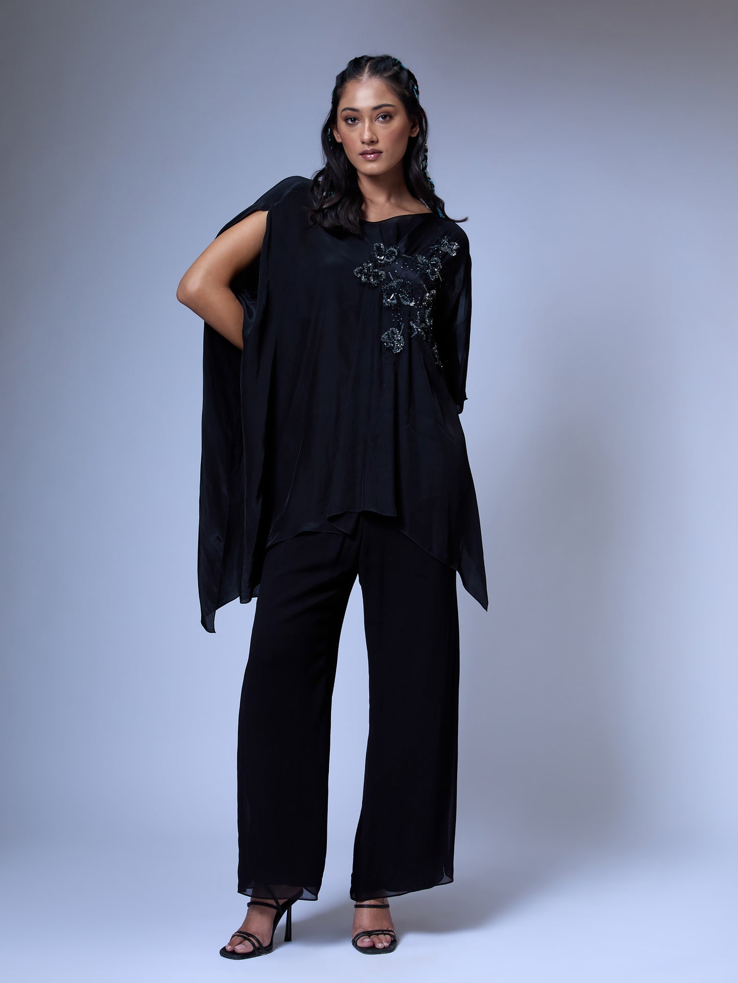 The Splatter Draped Top