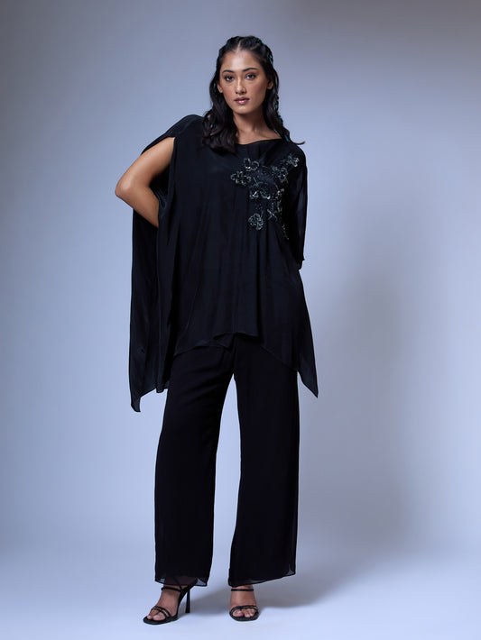 The Splatter Draped Top
