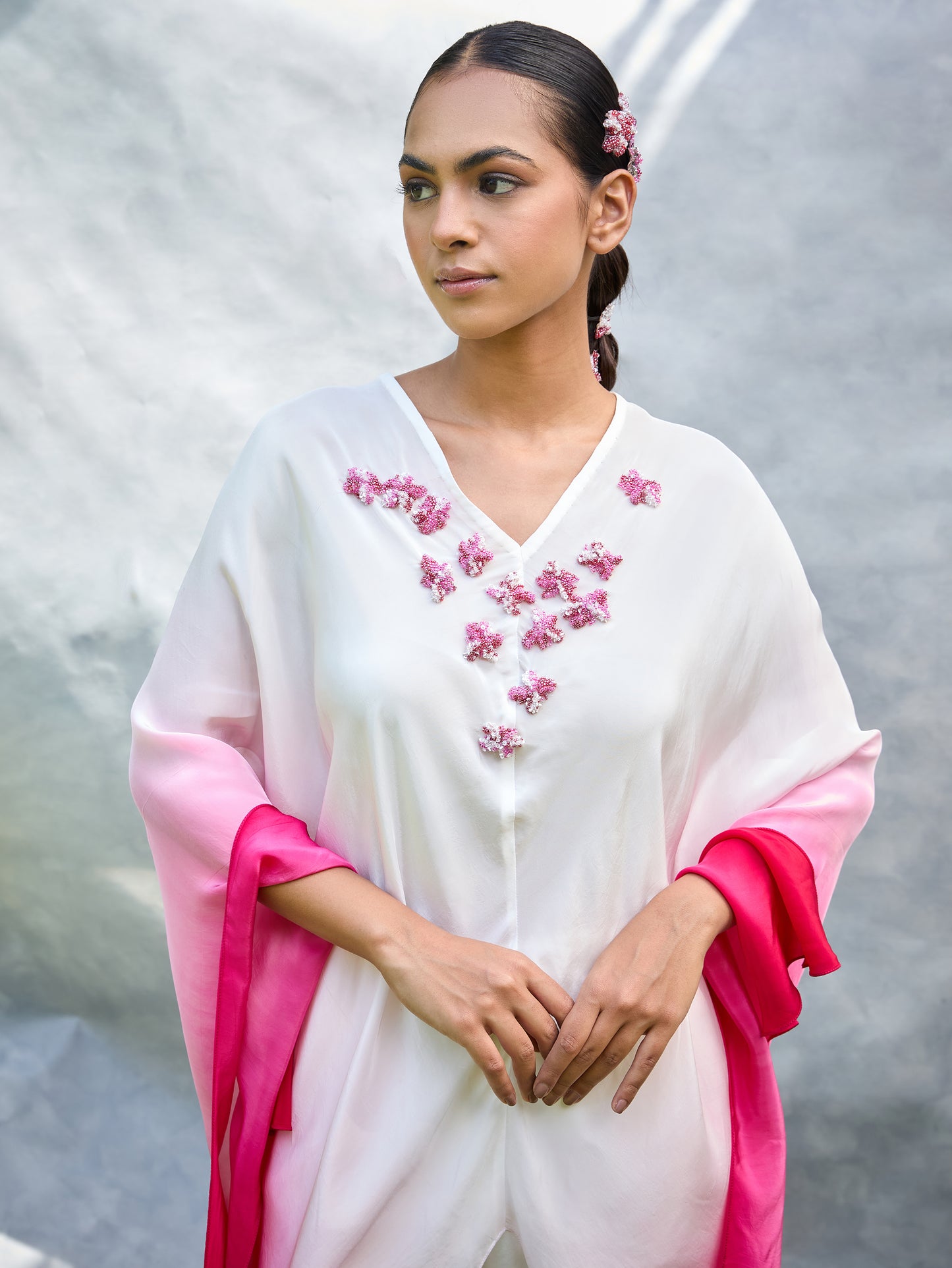 The Micro-Floral Draped Top