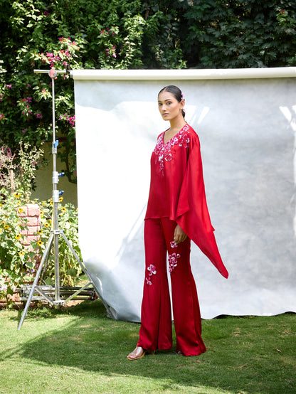The Floral Burst Draped Set