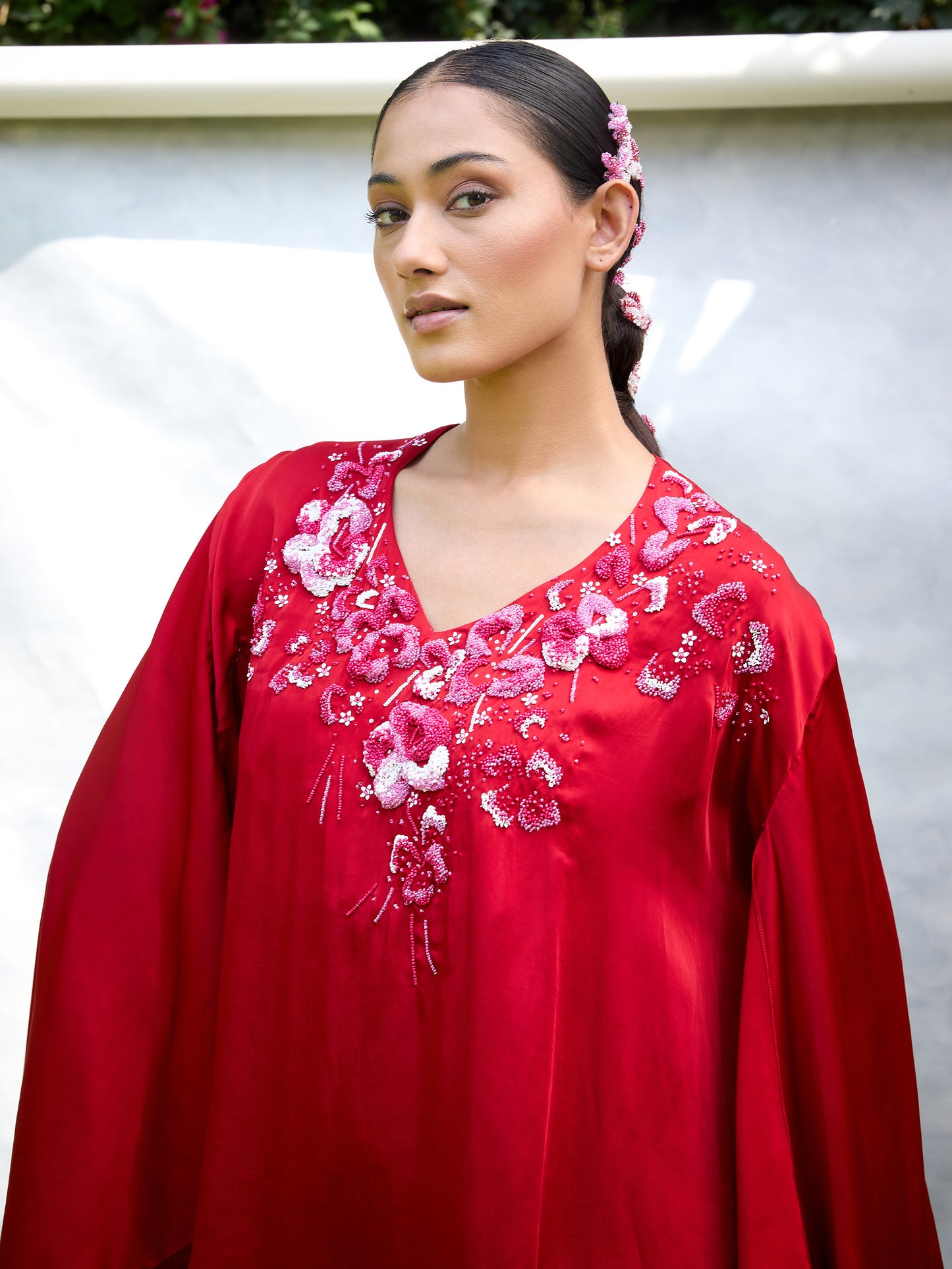 The Floral Burst Draped Set