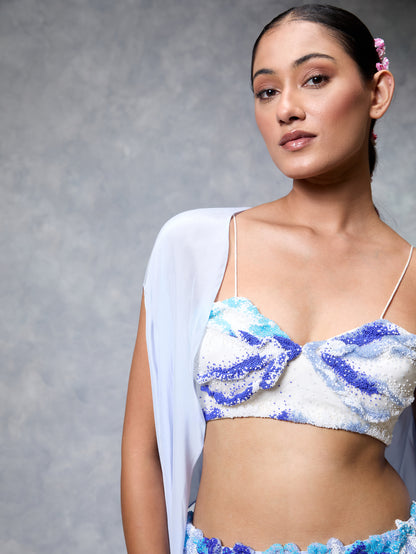 The Ocean Lehenga Set