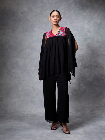 The Trickle Draped Top and Pant Set