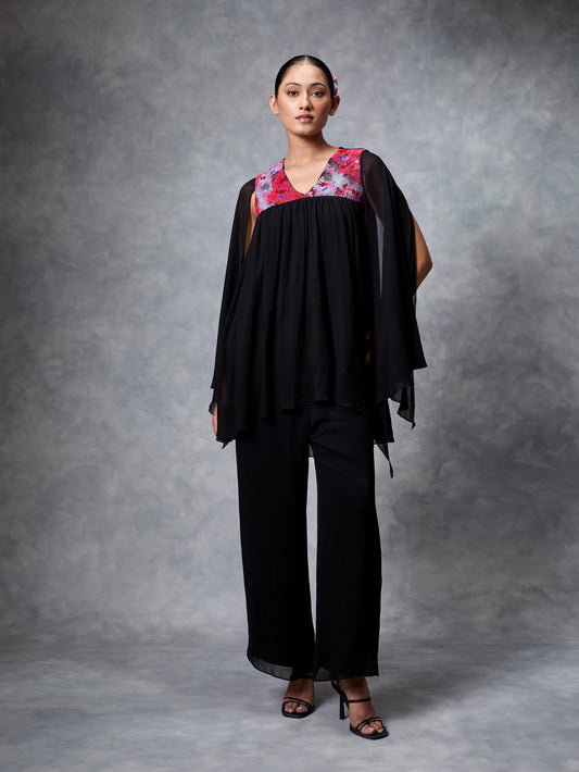 The Trickle Draped Top and Pant Set