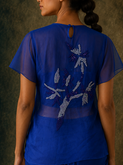The Flicker Bodice Set (Cobalt)