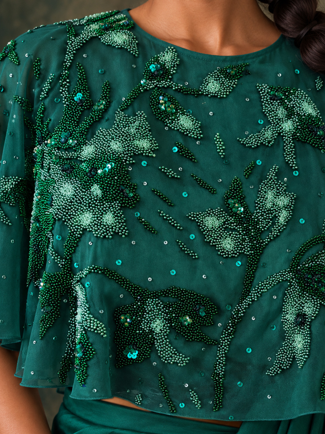 The Sway Saree Set (Emerald)