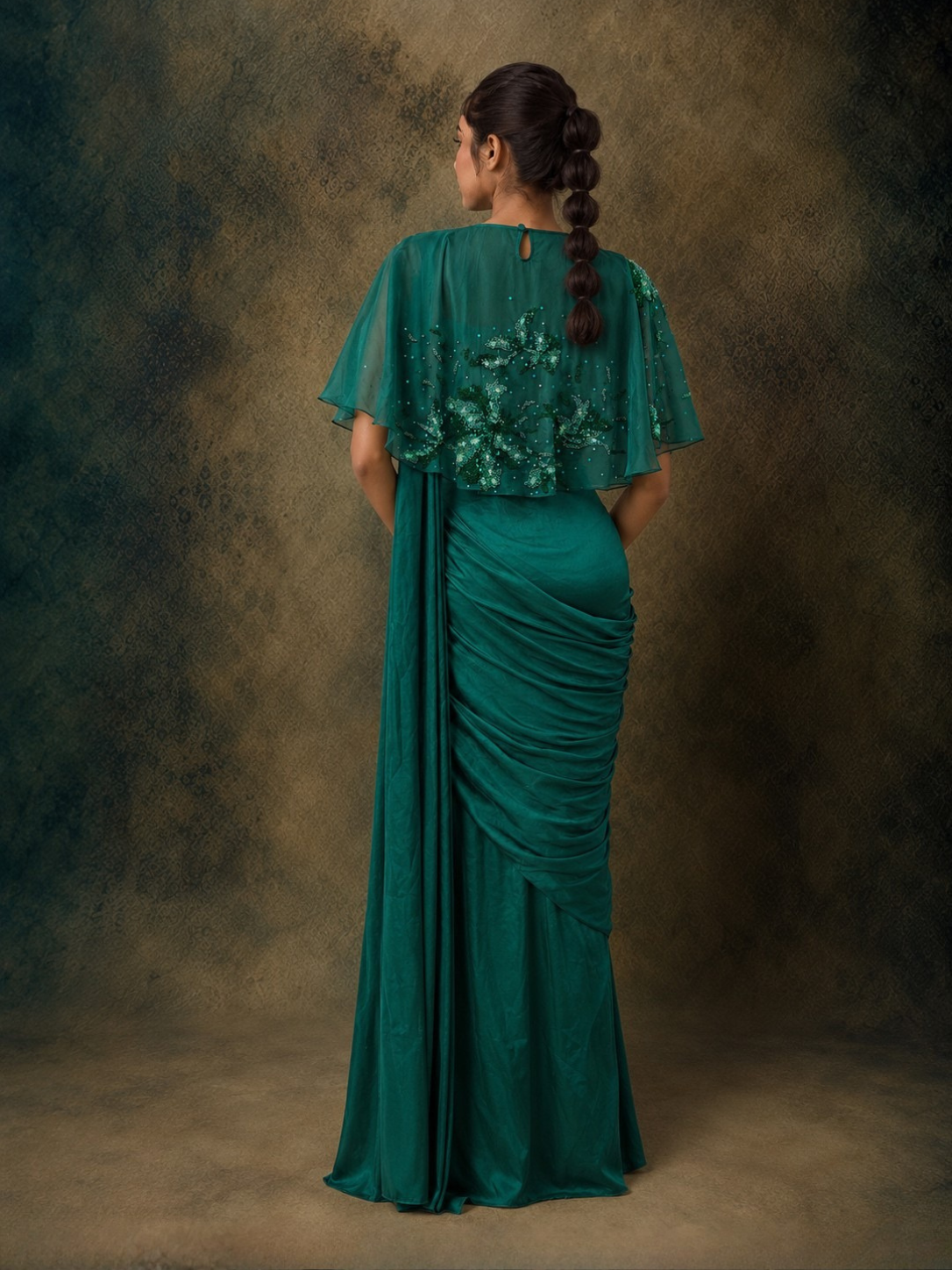 The Sway Saree Set (Emerald)