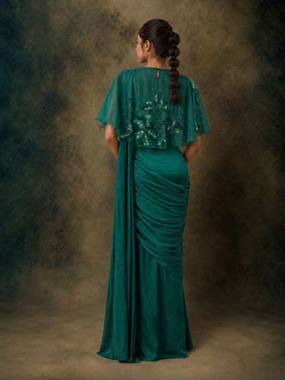The Sway Saree Set (Emerald)