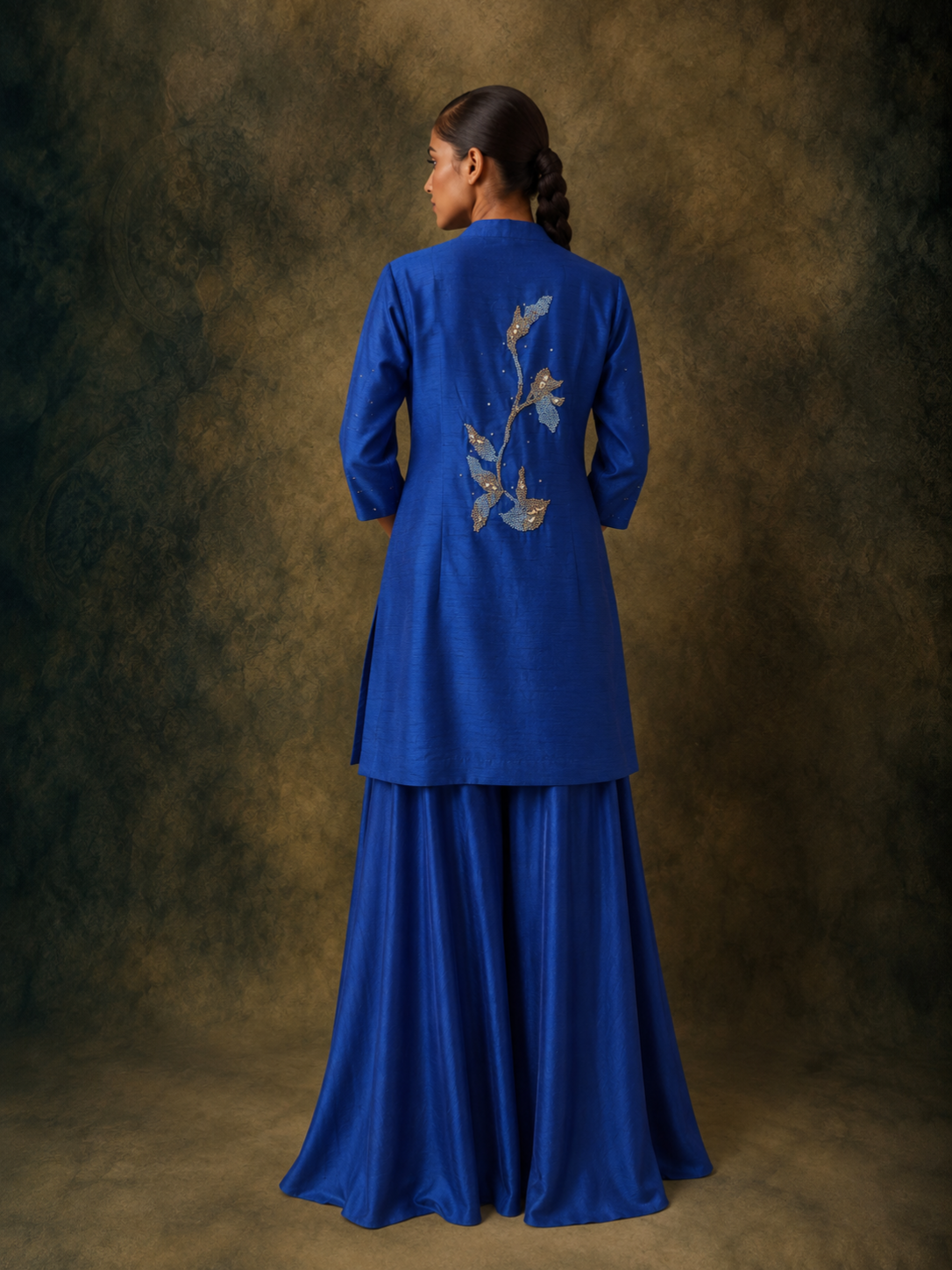 The Wisp Kurta Set (Cobalt)