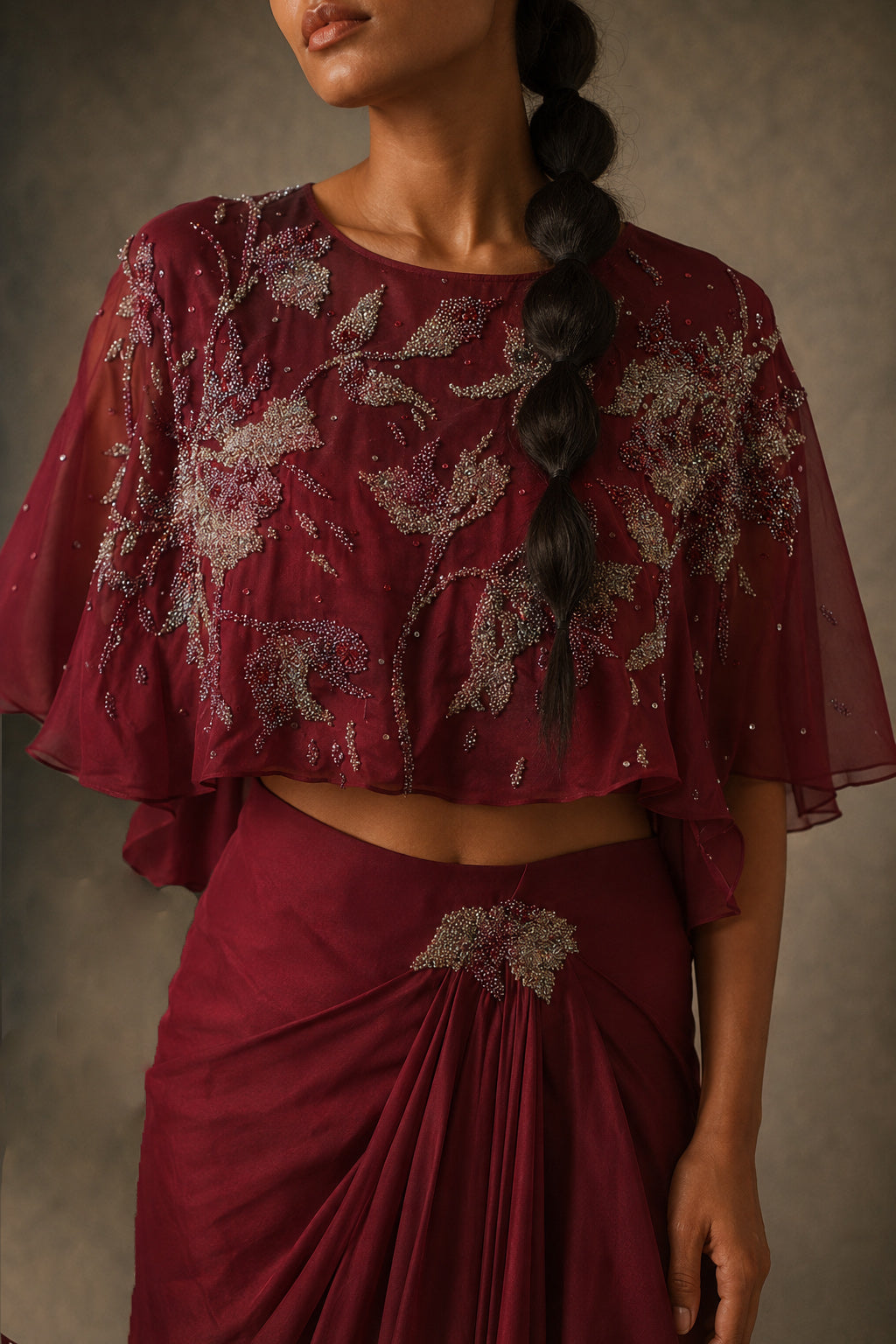 The Sway Cape Set (Wine)