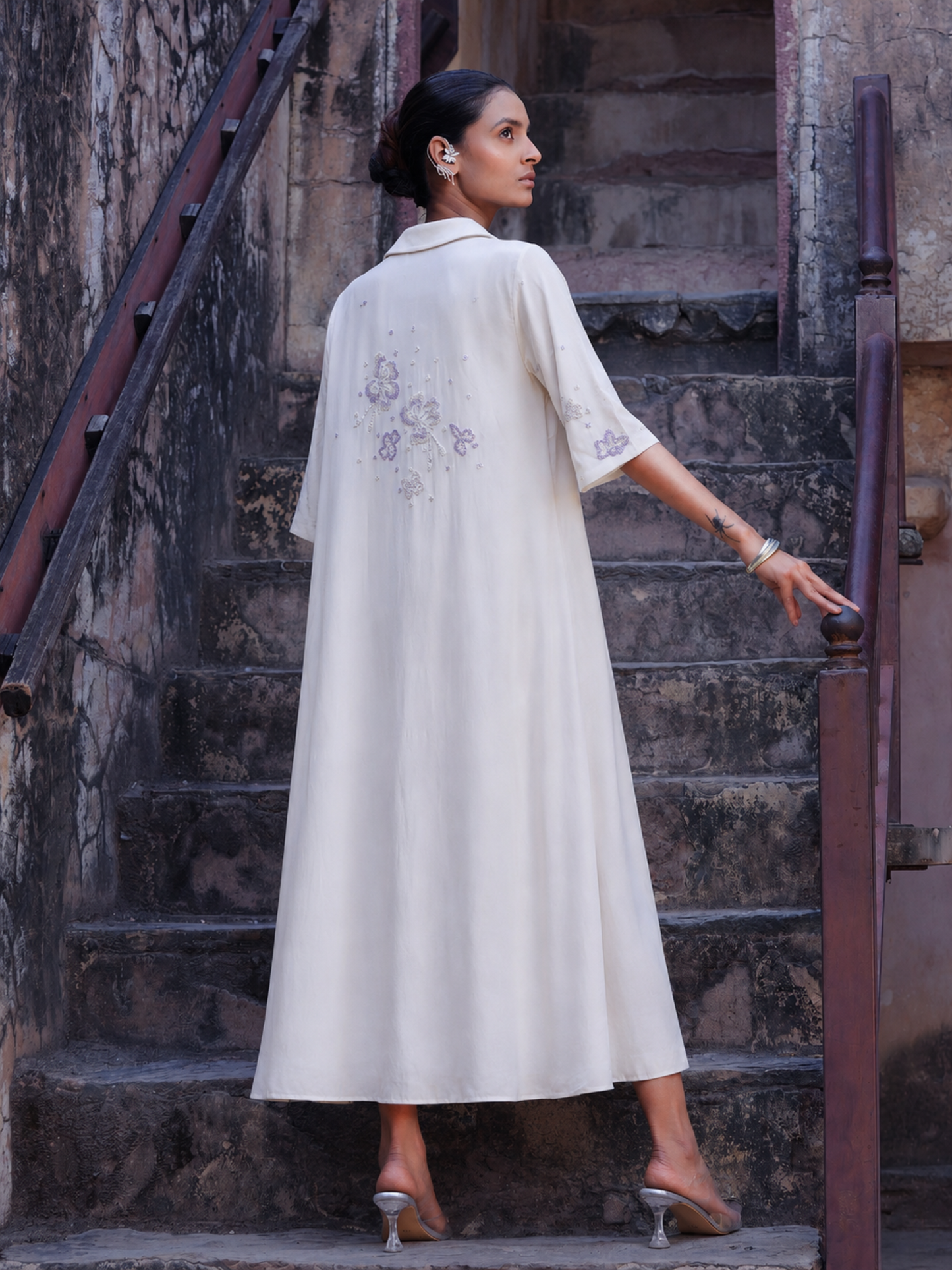The Micro Floral Midi Dress