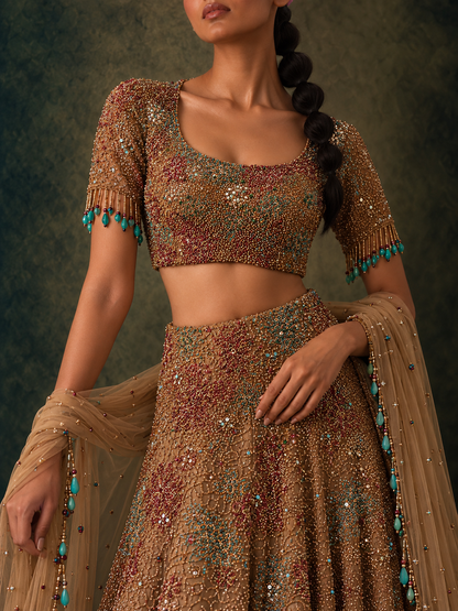 The Celeste Lehenga Set