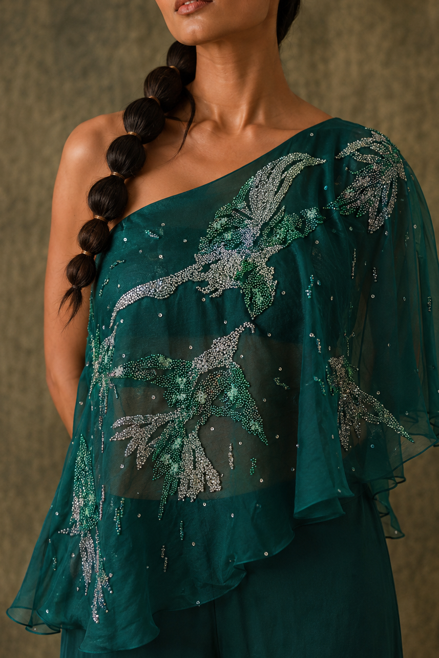 The Canopy One-Shoulder Cape
