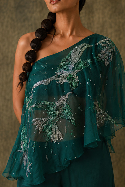 The Canopy One-Shoulder Cape
