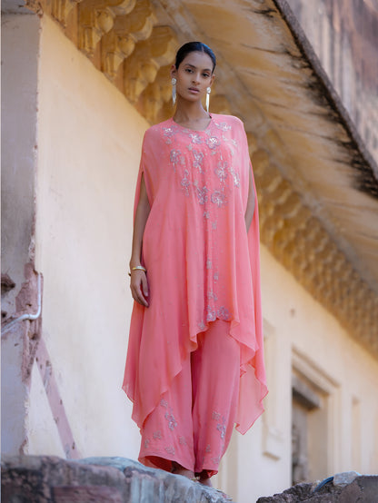 The Fleur Cape Set (peach)