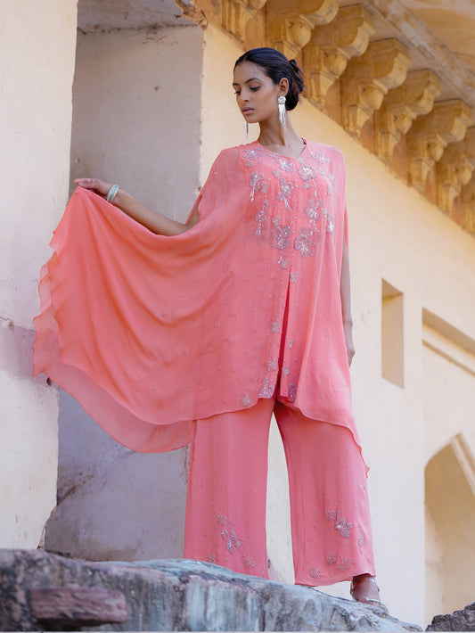 The Fleur Cape Set (peach)