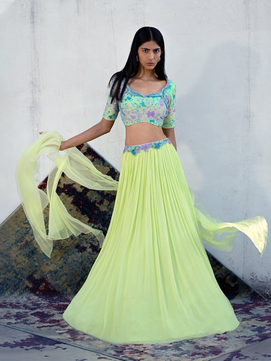 The Garden Lehenga Set