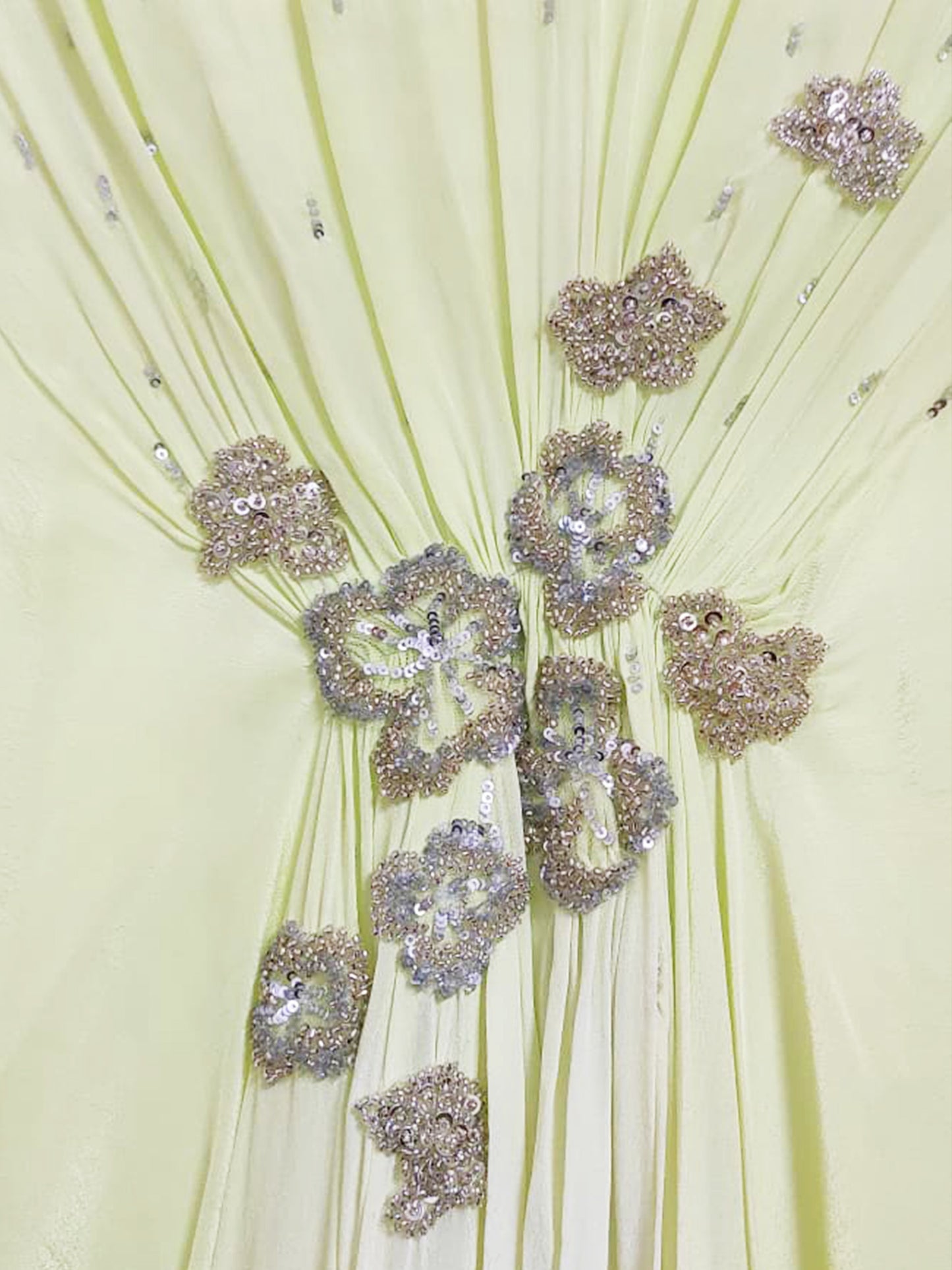 The Fleur Kaftan Dress (lime)