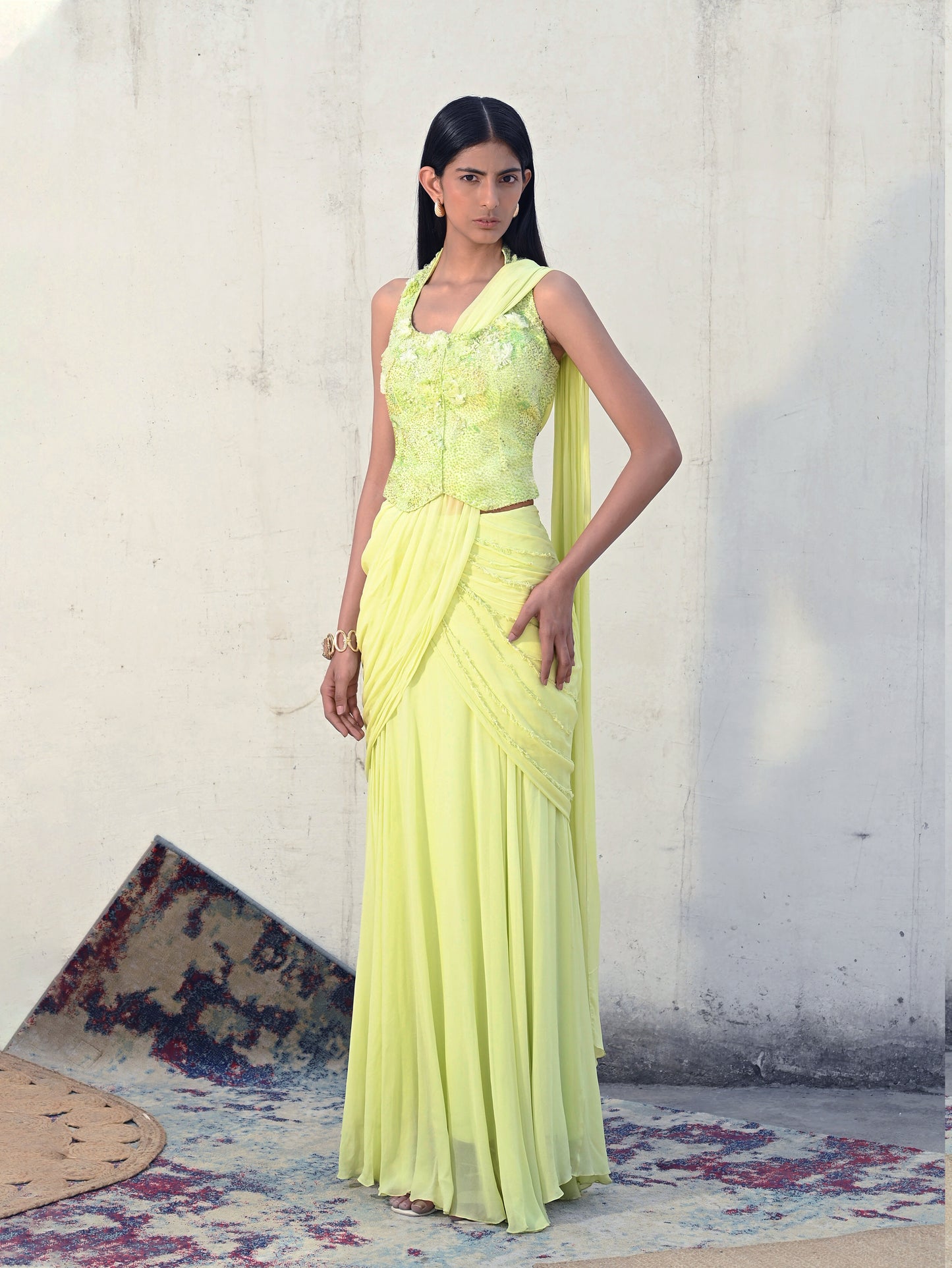 The Verdant Saree Set