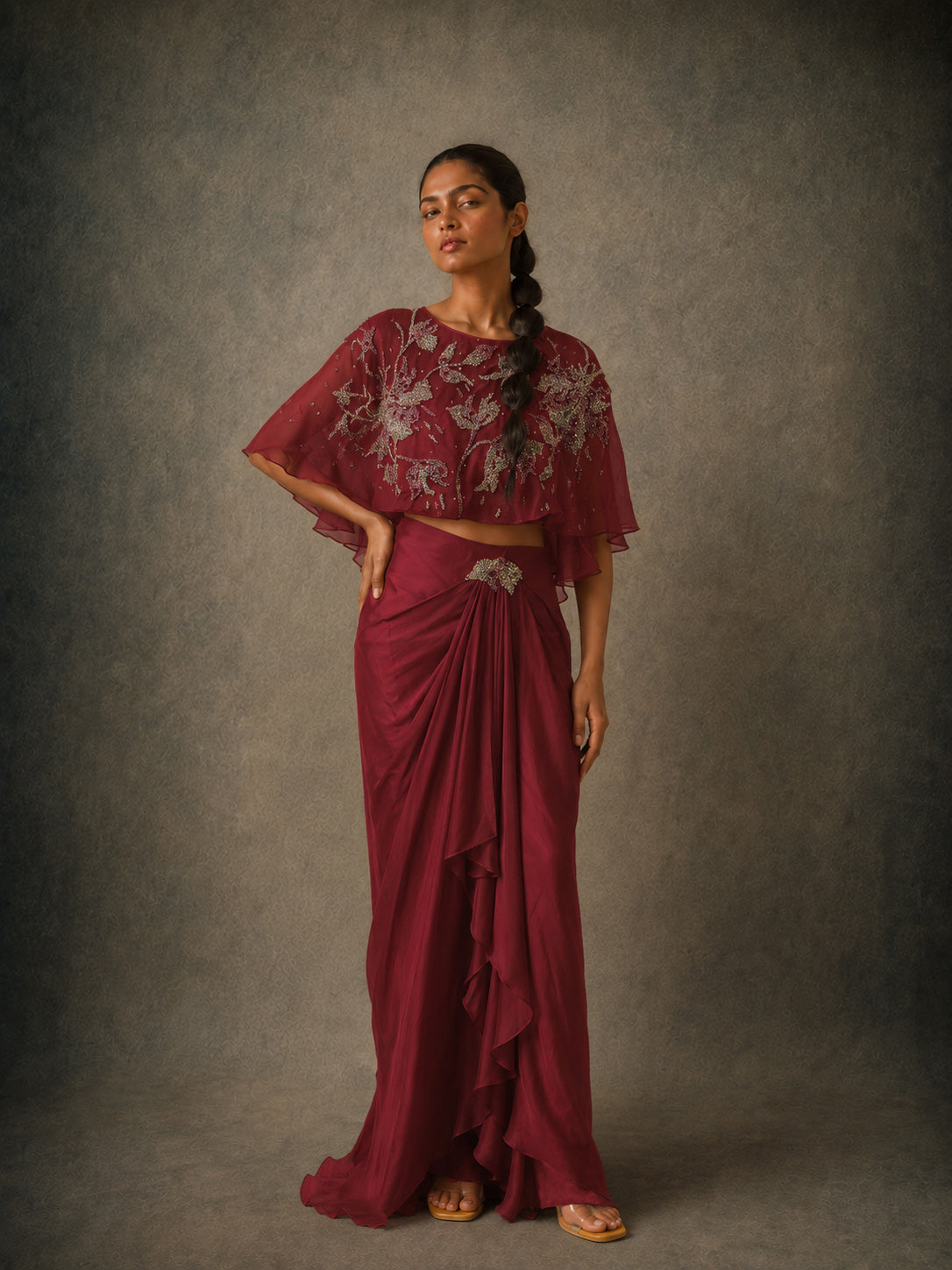 The Sway Cape Set (Wine)