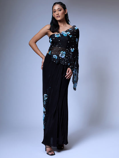The Floral Burst Cape Set
