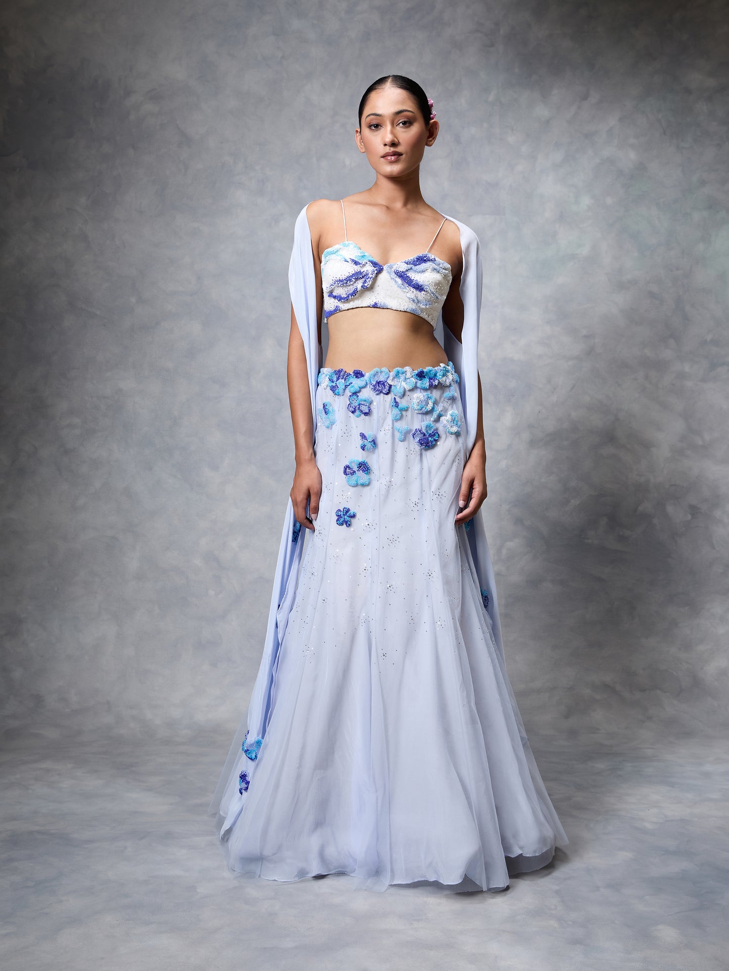 The Ocean Lehenga Set
